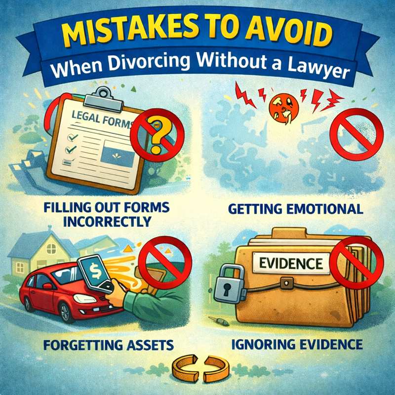 Divorcing Without a Lawyer