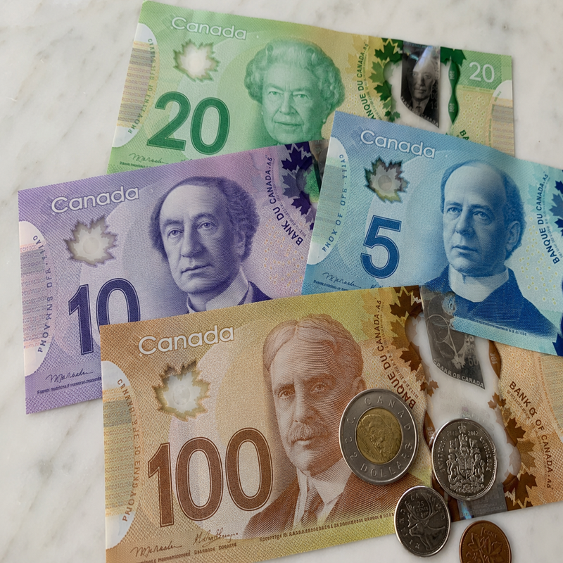Canadian Currency, CAD